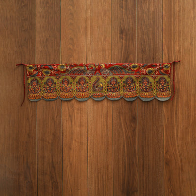 Handpainted kalamkari ashtalakshmi toran (11 x 55 in) 36