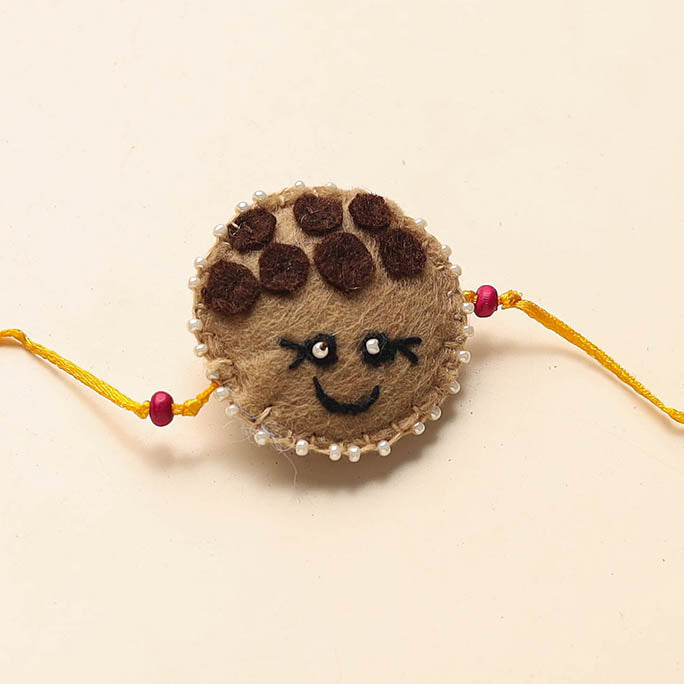 Handmade Bead & Felt Work Kids Rakhi