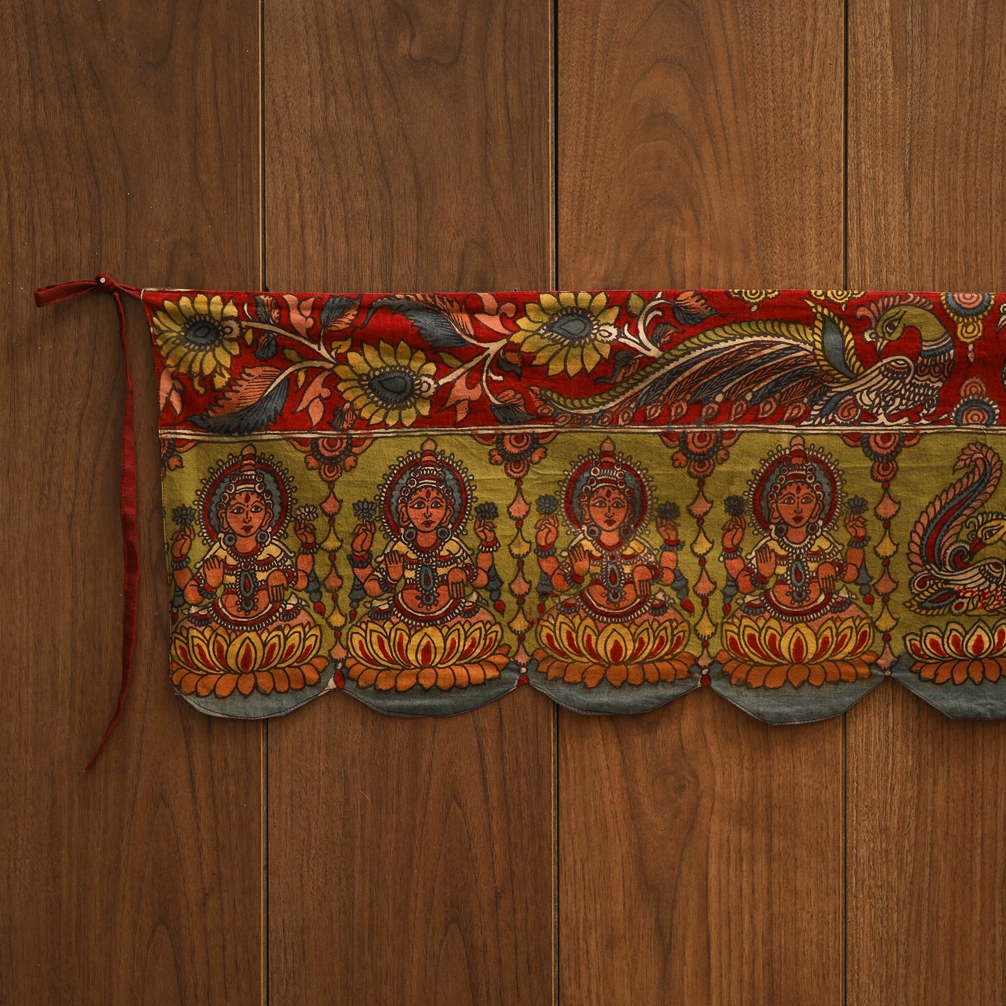 Handpainted kalamkari ashtalakshmi toran (11 x 55 in) 36