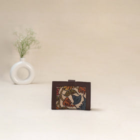 Beige - Srikalahasti Kalamkari Handpainted Wallet 110