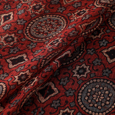 Natural Dyed Ajrakh Hand Block Print Kota Doria Cotton Fabric 30