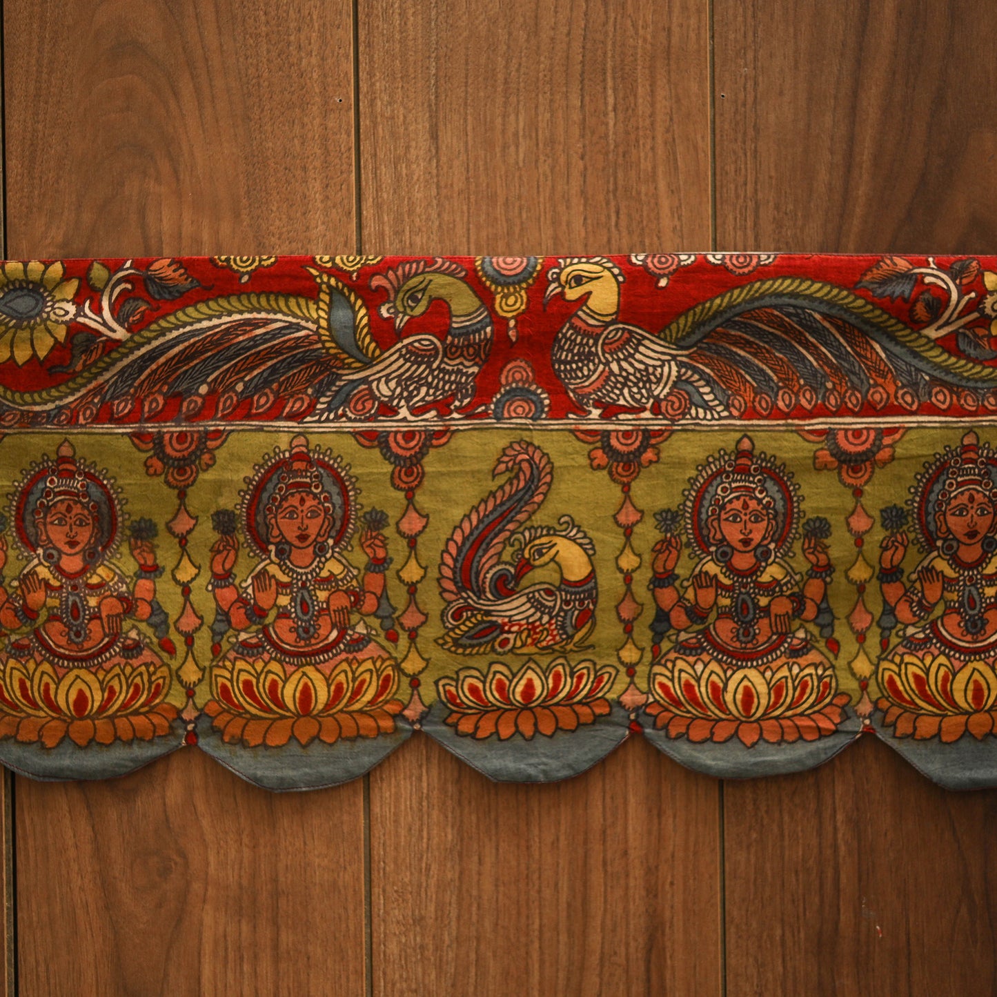 Handpainted kalamkari ashtalakshmi toran (11 x 55 in) 36