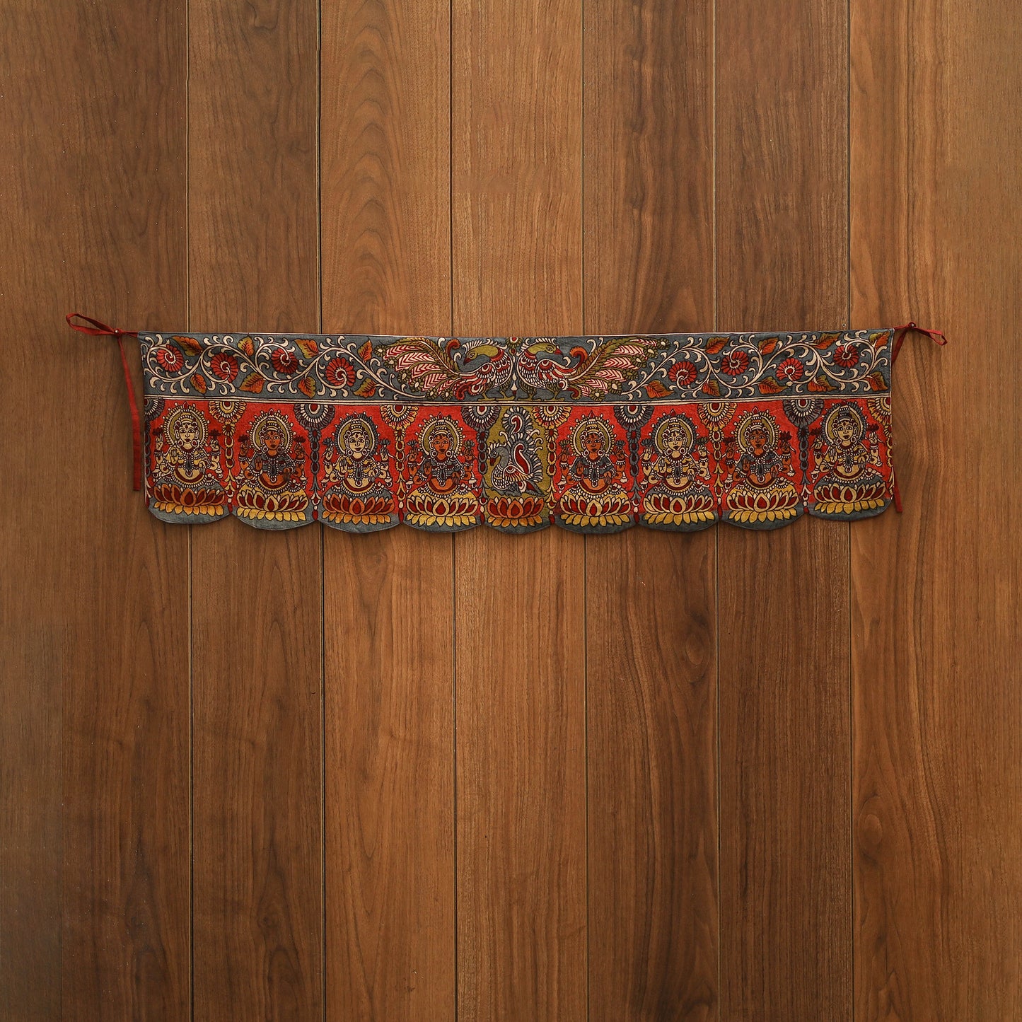 Handpainted kalamkari ashtalakshmi toran (11 x 55 in) 37