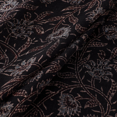 Natural Dyed Ajrakh Hand Block Print Kota Doria Cotton Fabric 28