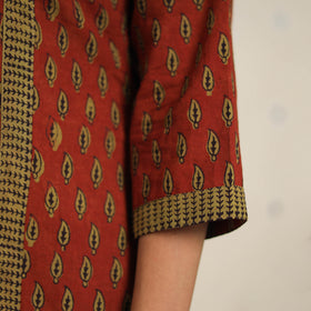 Red - bagh cotton suit set (set of 3) 04 - handcrafted