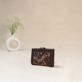Pink - Srikalahasti Kalamkari Handpainted Wallet 112