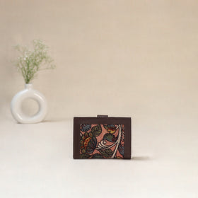 Pink - Srikalahasti Kalamkari Handpainted Wallet 112