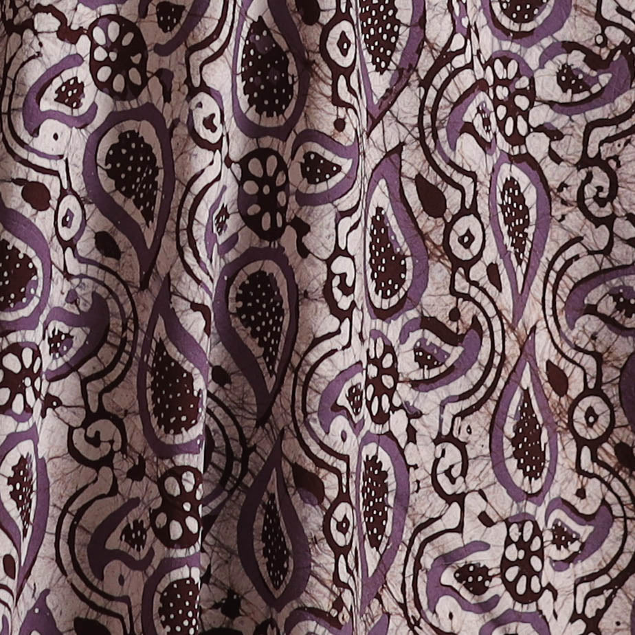 Hand Block Batik Print Cotton Fabric 18