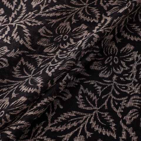 Natural Dyed Ajrakh Hand Block Print Kota Doria Cotton Fabric 26