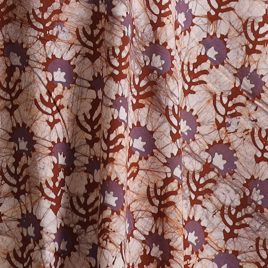 Hand Block Batik Print Cotton Fabric 20