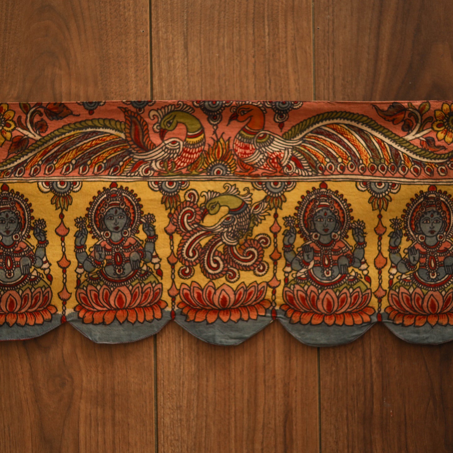 Handpainted kalamkari ashtalakshmi toran (11 x 55 in) 42