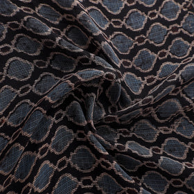 Natural Dyed Ajrakh Hand Block Print Kota Doria Cotton Fabric 22