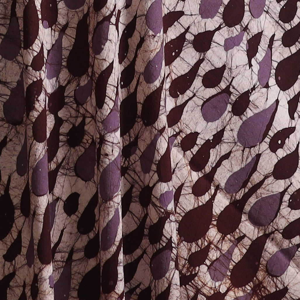 Hand Block Batik Print Cotton Fabric 23