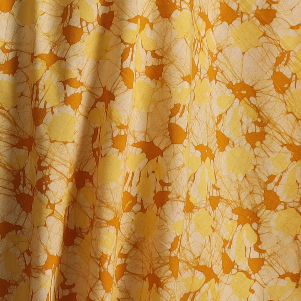 Hand Block Batik Print Cotton Fabric 24