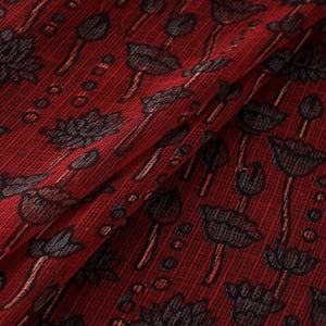 Natural Dyed Ajrakh Hand Block Print Kota Doria Cotton Fabric 20