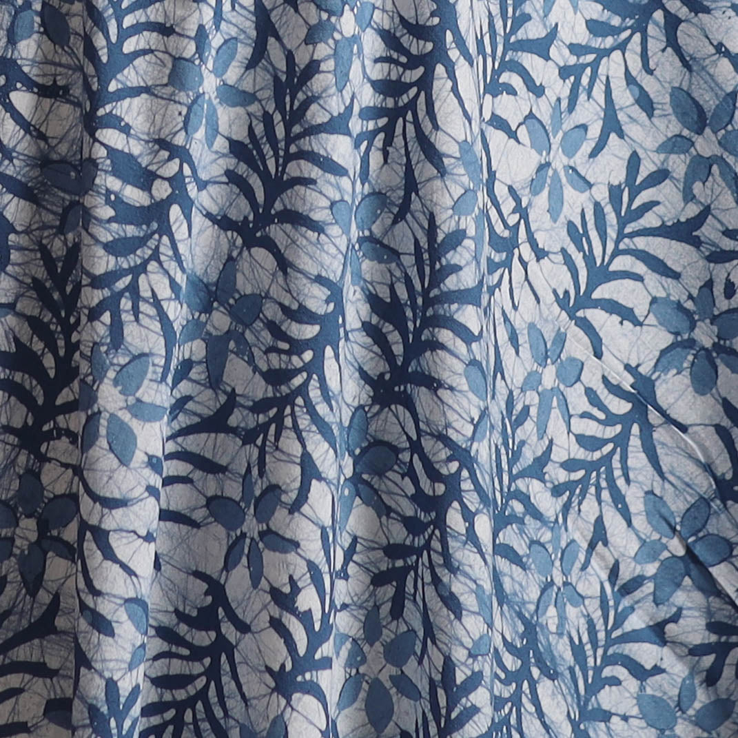 Hand Block Batik Print Cotton Fabric 25