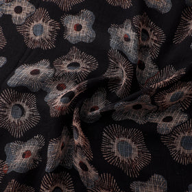 Natural Dyed Ajrakh Hand Block Print Kota Doria Cotton Fabric 19
