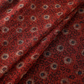 Natural Dyed Ajrakh Hand Block Print Kota Doria Cotton Fabric 18