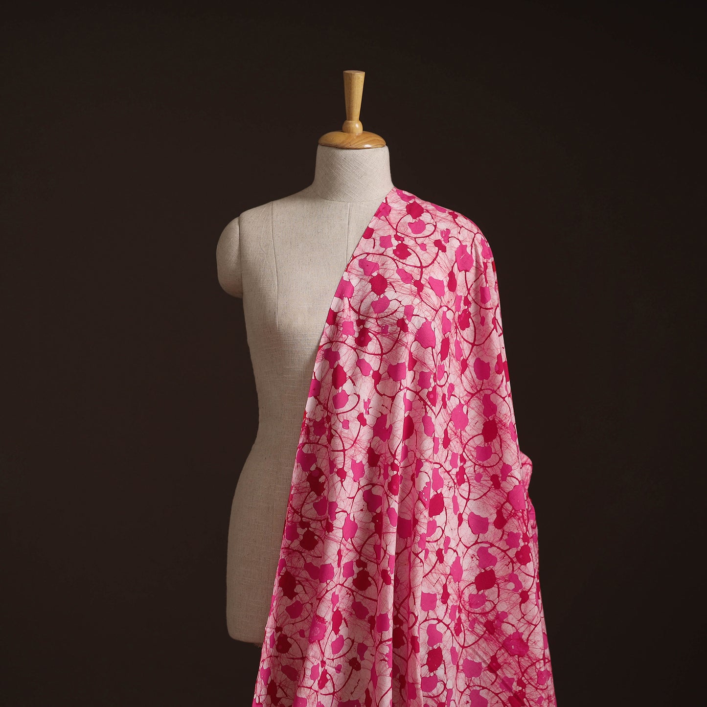 Hand Block Batik Print Cotton Fabric 27