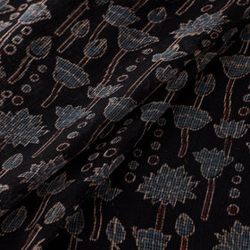 Natural Dyed Ajrakh Hand Block Print Kota Doria Cotton Fabric 16