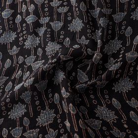 Natural Dyed Ajrakh Hand Block Print Kota Doria Cotton Fabric 16