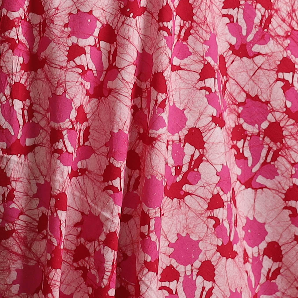 Hand Block Batik Print Cotton Fabric 29