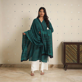 Green - bagh cotton suit set (set of 2) 06 - handcrafted