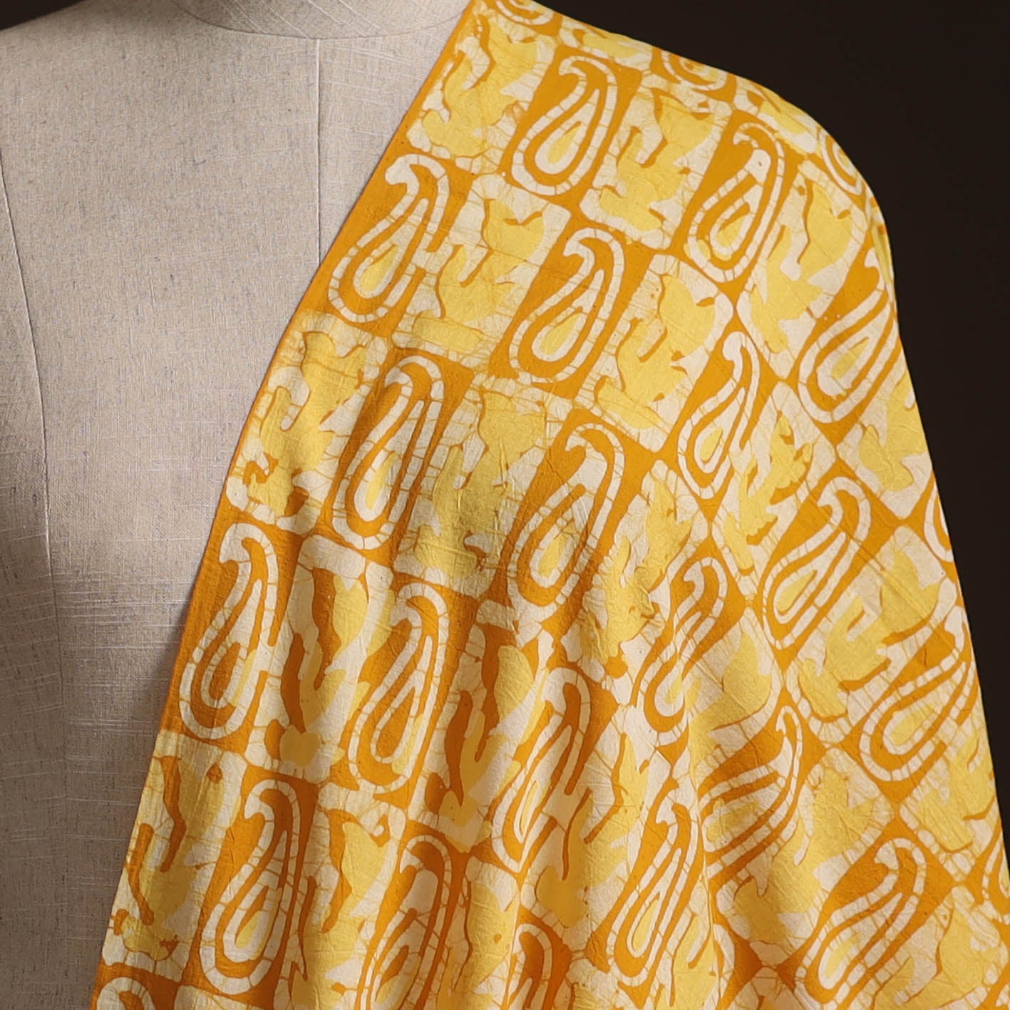Hand Block Batik Print Cotton Fabric 30