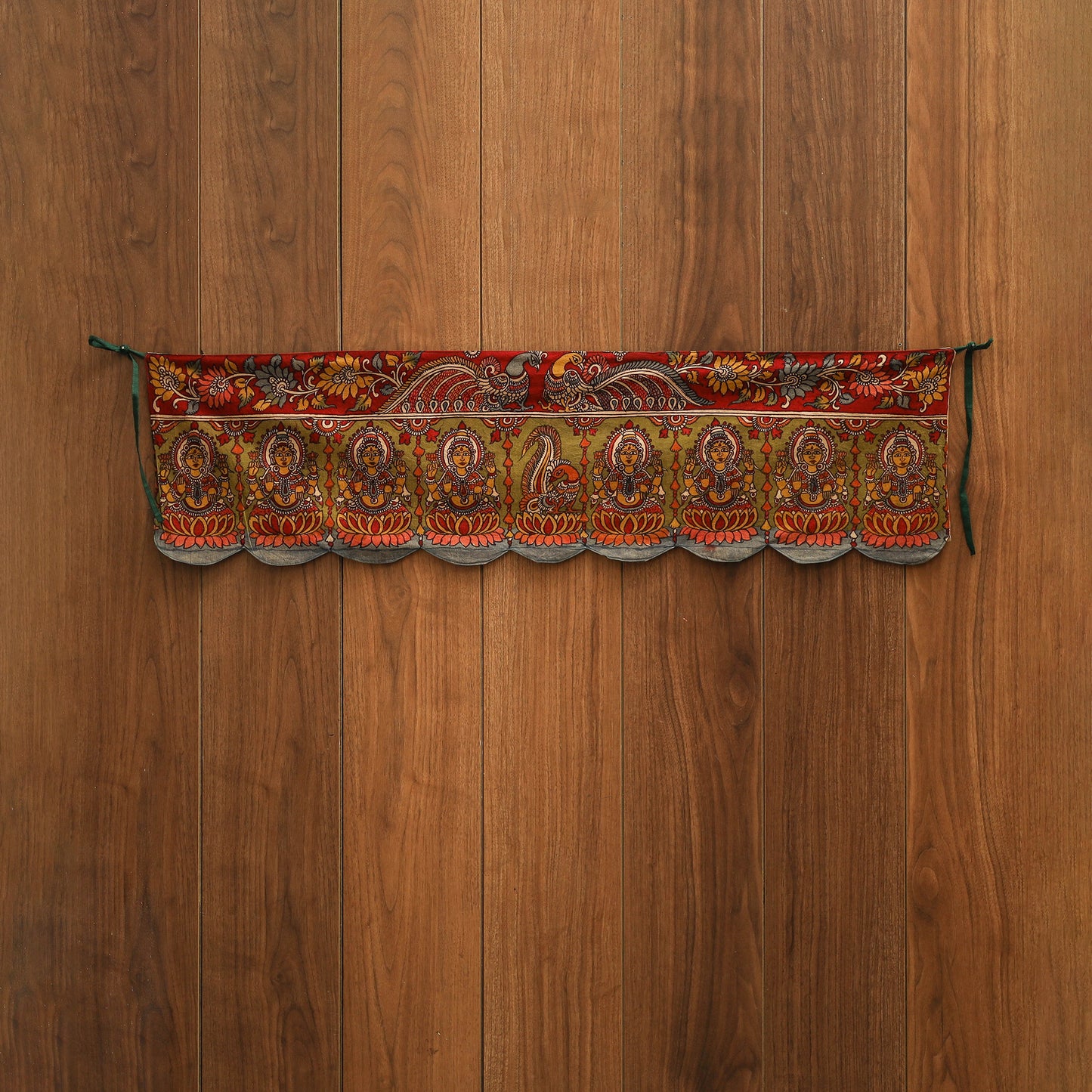 Handpainted kalamkari ashtalakshmi toran (11 x 55 in) 48