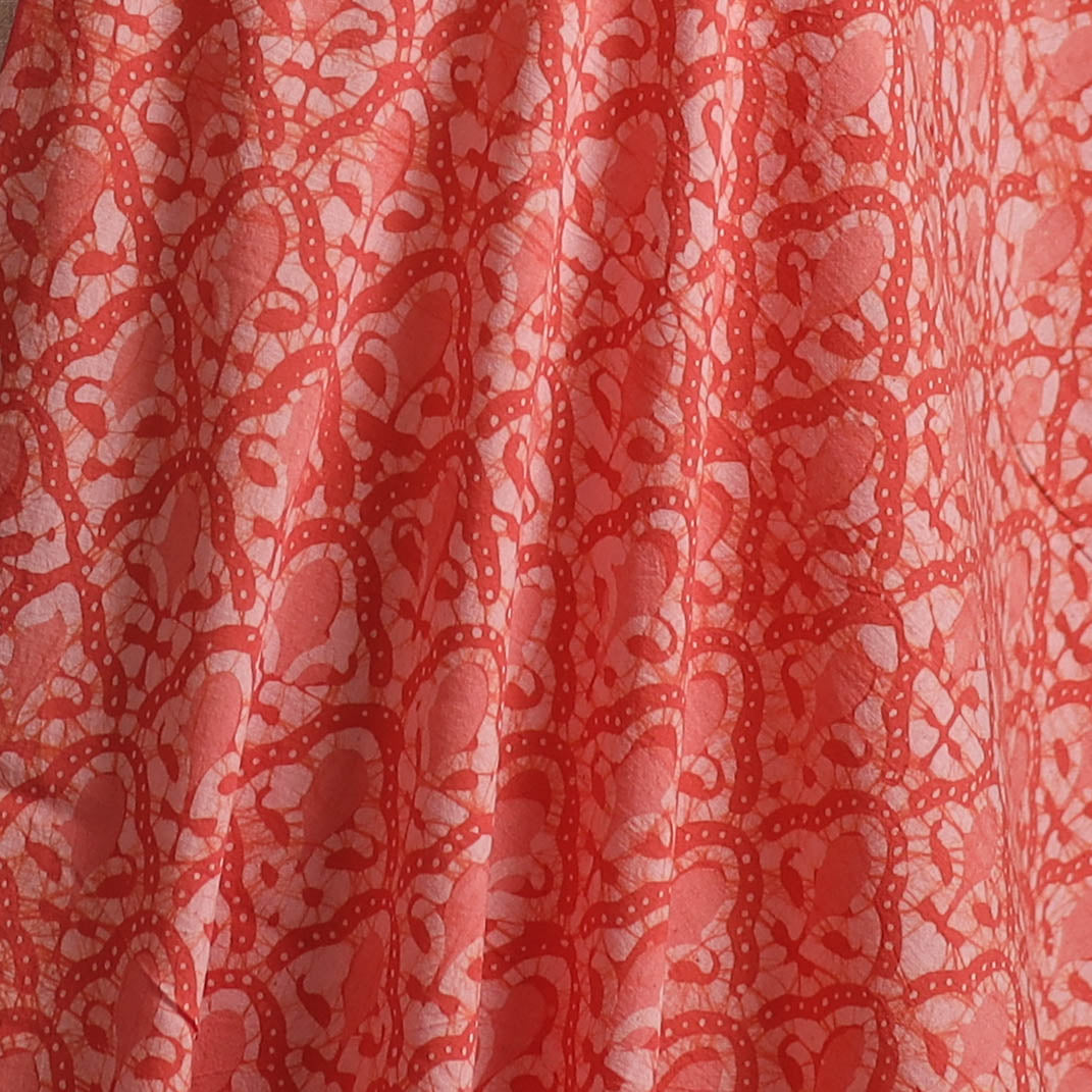 Hand Block Batik Print Cotton Fabric 33