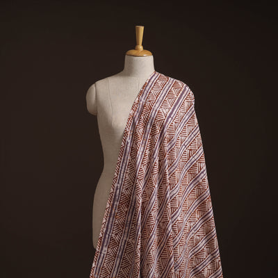 Hand Block Batik Print Cotton Fabric 34