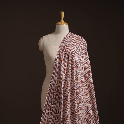 Hand Block Batik Print Cotton Fabric 34