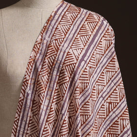 Hand Block Batik Print Cotton Fabric 34