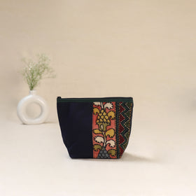 Tagai Work Srikalahasti Kalamkari Handpainted Small Utility Pouch 127