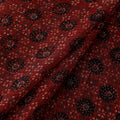 Natural Dyed Ajrakh Hand Block Print Kota Doria Cotton Fabric 03
