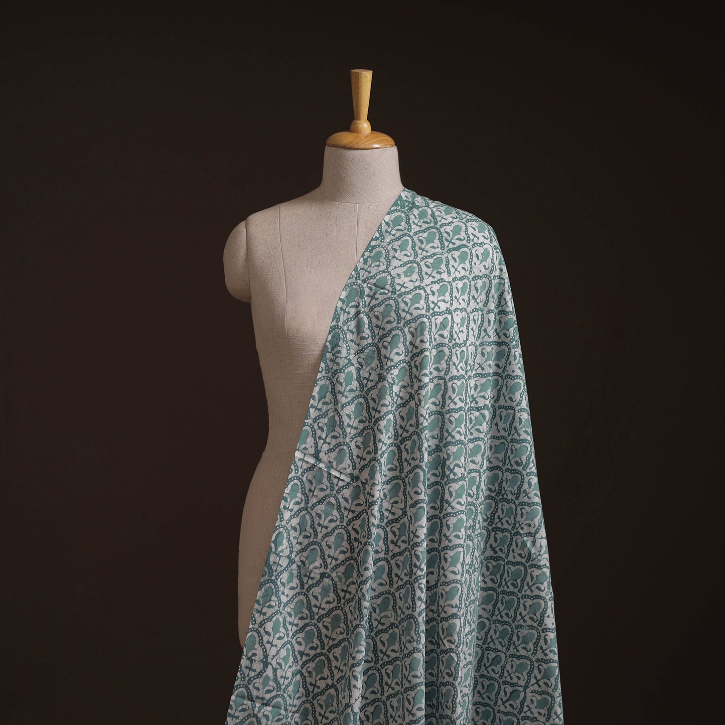 Hand Block Batik Print Cotton Fabric 39
