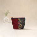 Tagai Work Srikalahasti Kalamkari Handpainted Small Utility Pouch 131