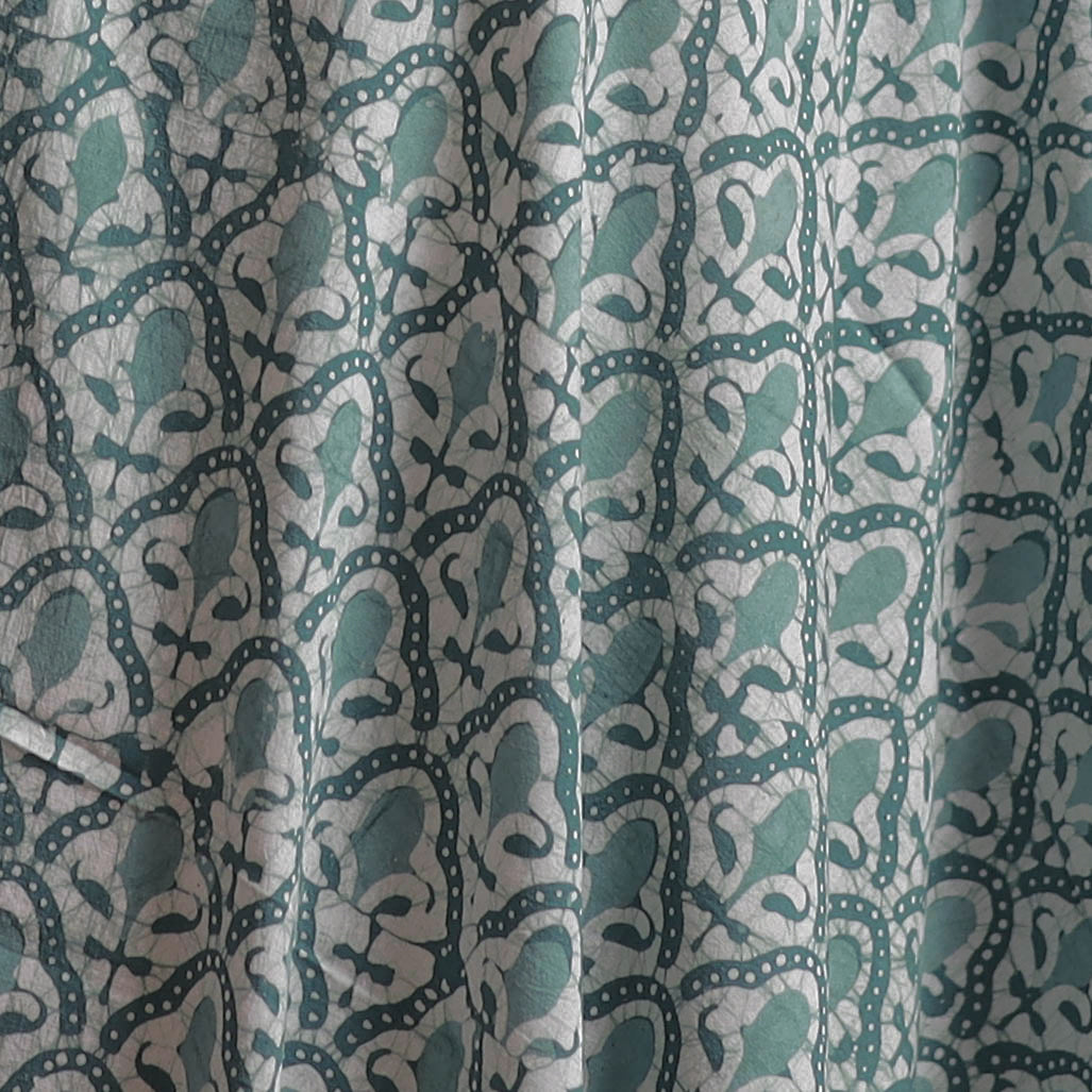Hand Block Batik Print Cotton Fabric 39