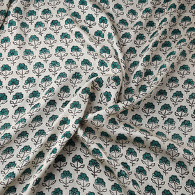 Sanganeri Floral Hand Block Print Modal Silk Fabric 18