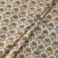 Sanganeri Floral Hand Block Print Modal Silk Fabric 17