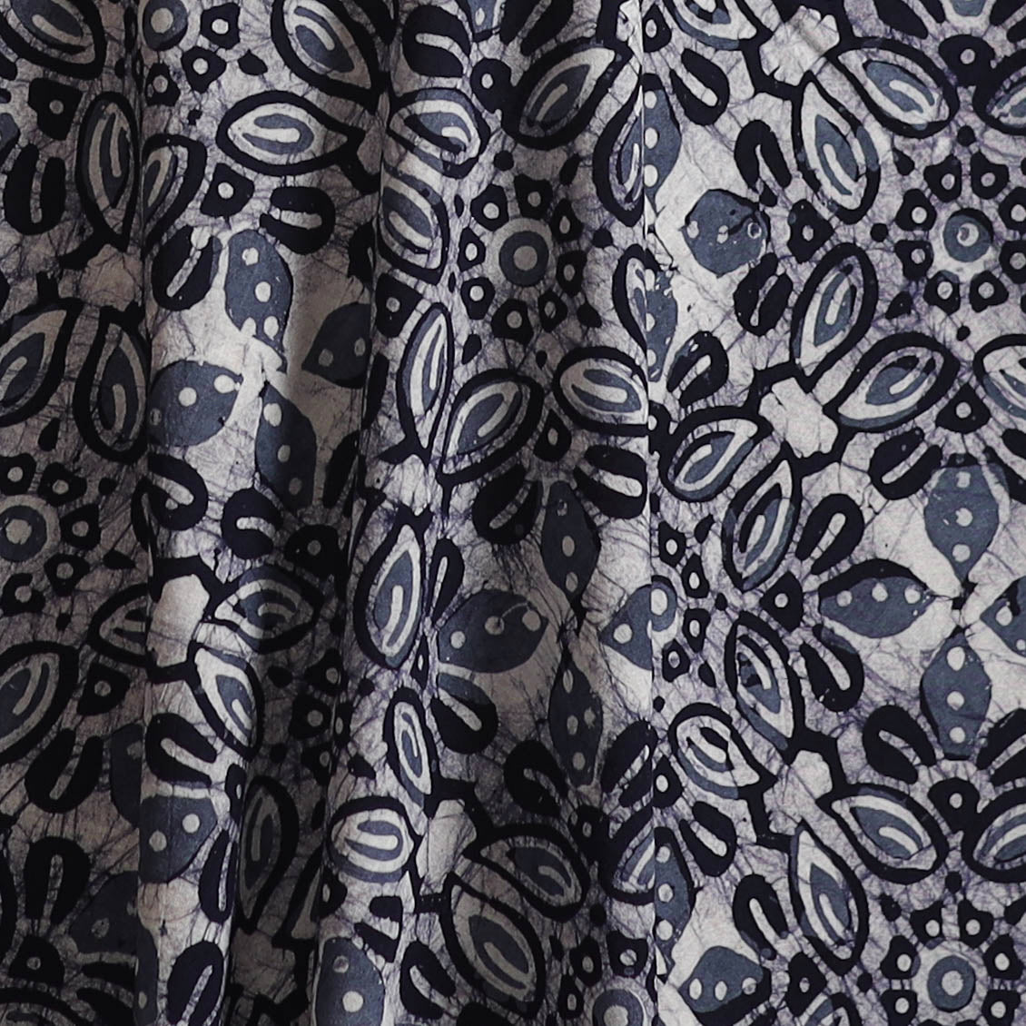 Kutch Hand Block Batik Print Cotton Fabric 02