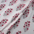 Sanganeri Floral Hand Block Print Modal Silk Fabric 14