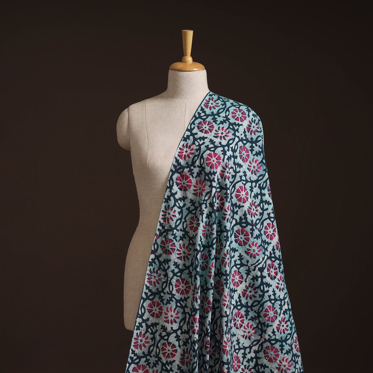 Kutch Hand Block Batik Print Cotton Fabric 05
