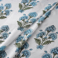Sanganeri Floral Hand Block Print Modal Silk Fabric 11