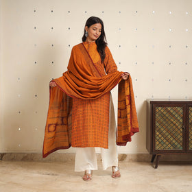 Orange - bagh cotton suit set (set of 2) 04 - handcrafted