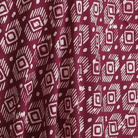 Hand Block Batik Print Cotton Fabric 02