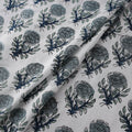 Sanganeri Floral Hand Block Print Modal Silk Fabric 06