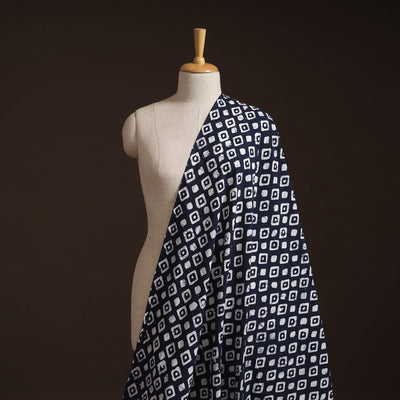Hand Block Batik Print Cotton Fabric 05