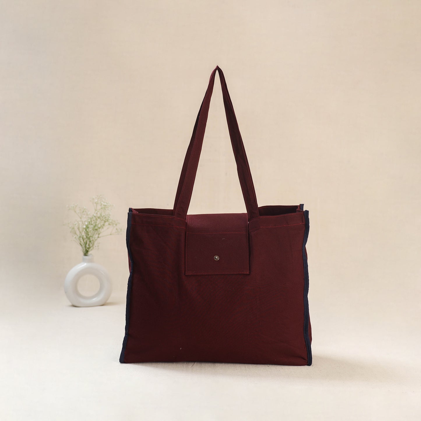 Maroon - Srikalahasti Handpainted Kalamkari Shoulder Bag 54