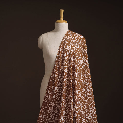 Hand Block Batik Print Cotton Fabric 06